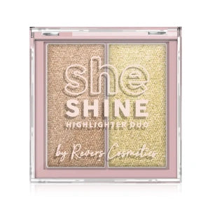 REVERS Cosmetics SHE SHINE Highlighter Duo 01 Desert Beam – 7,2 g – Gezichts Highlighter Palette