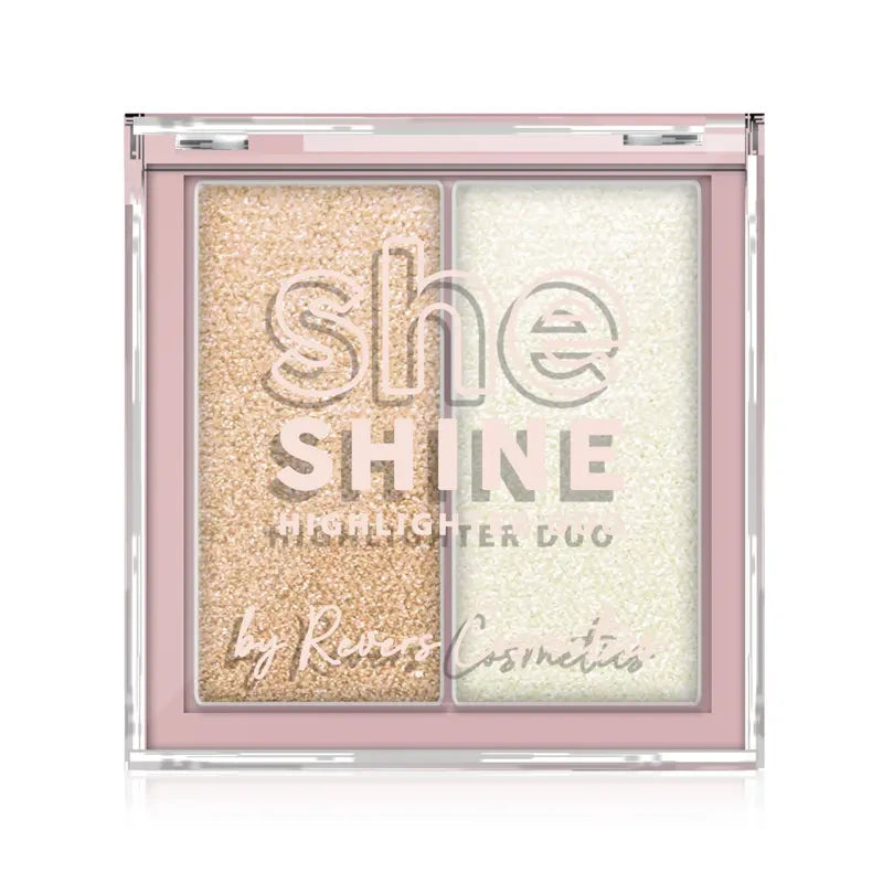 REVERS Cosmetics SHE SHINE Highlighter Duo 02 Afterglow – 7,2 g – Glow Highlighter Duo