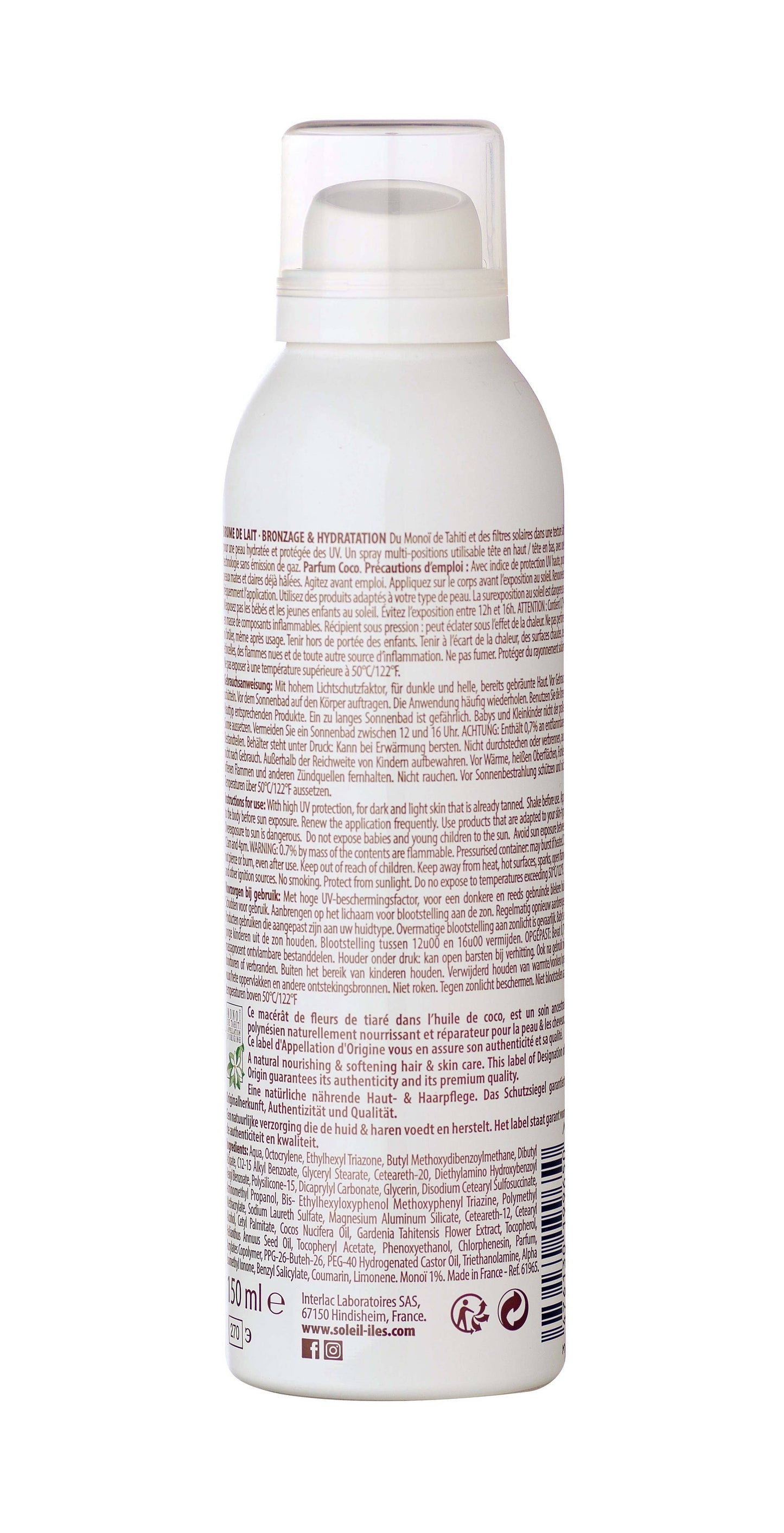 Soleil des Îles - Cocosgeurige melknevel SPF 50