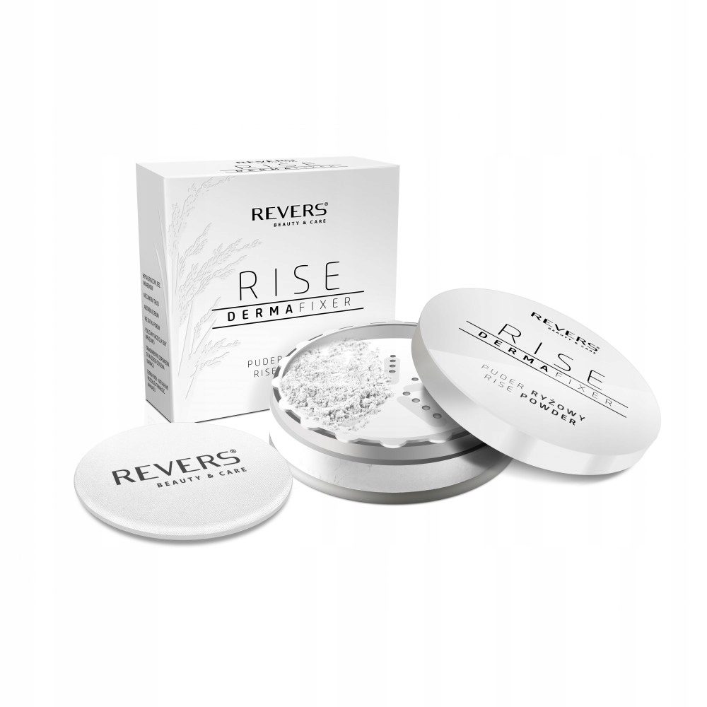 REVERS Cosmetics Rice Derma Fixer – Transparante Rijstpoeder – Los Fixeerpoeder – Matterend Setting Powder – 15 g