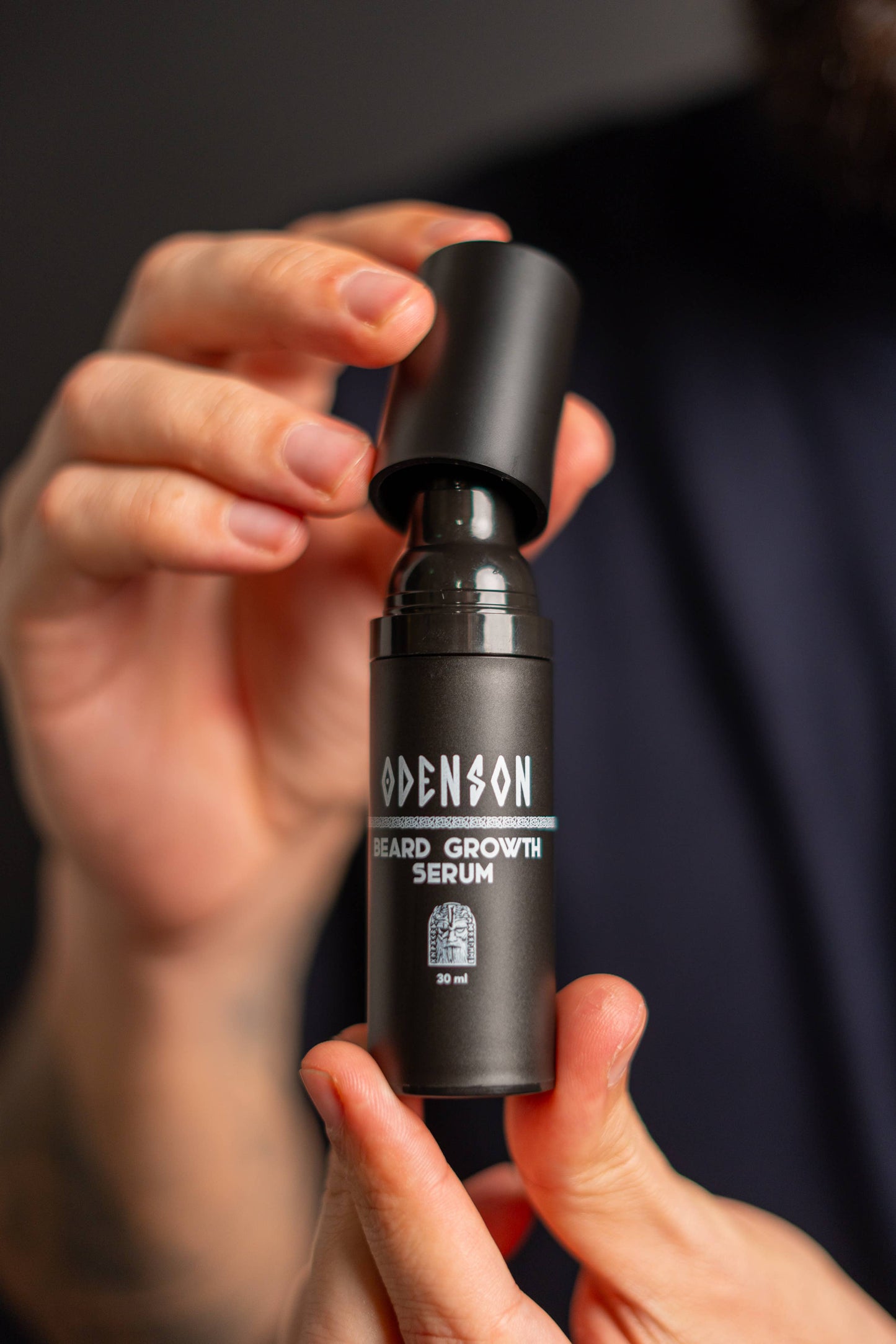 Odenson Baardgroeiserum voor Mannen – Baardserum voor Gezichtsbeharing – 30 ml