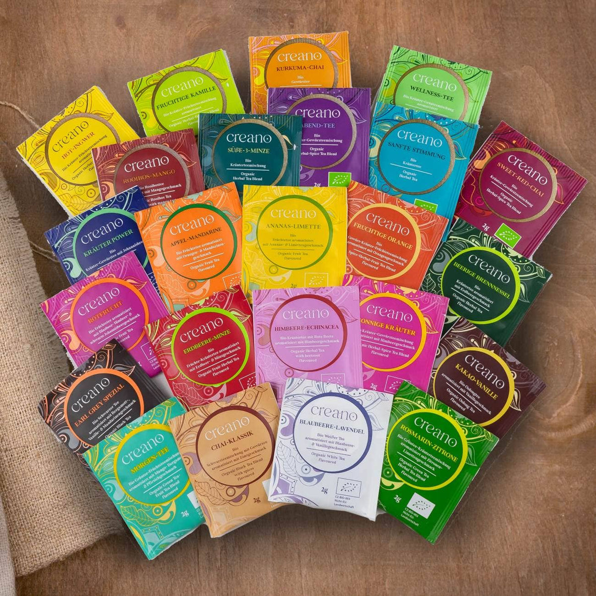Adventskalender, 24-pack biologische theezakjes thee *²