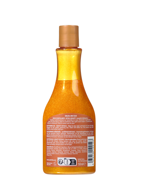 Soleil des Îles - Glinsterende Olie met Tiaré Geur – 150 ml – Tan Booster SPF 0 – Shimmering Dry Oil