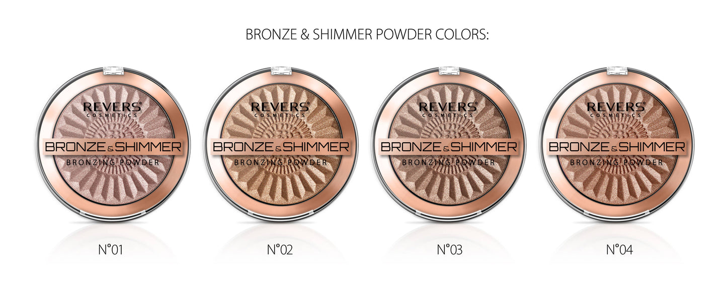 REVERS Cosmetics - Bronzing poeder BRONZE & SHIMMER nr 04, 9g