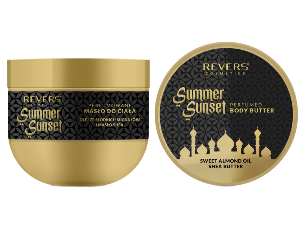 REVERS Cosmetics Summer Sunset Body Butter – 250 ml – Geparfumeerde Lichaamsboter – Intens Voedend & Verzorgend