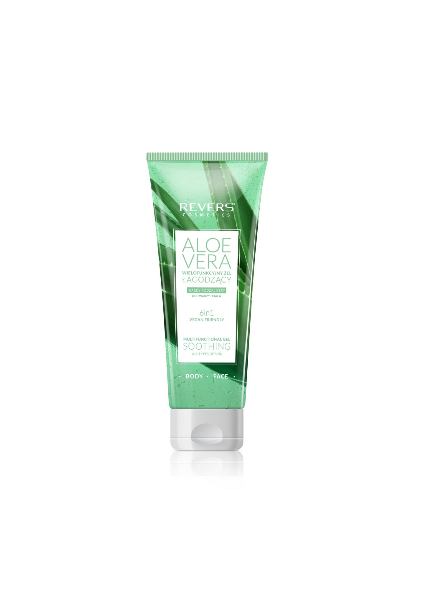 REVERS Cosmetics Aloe Vera Soothing Multifunctional Gel 99% Aloe – 250 ml – Hydraterende Gezichts- & Lichaamsgel – After Sun & Aftershave