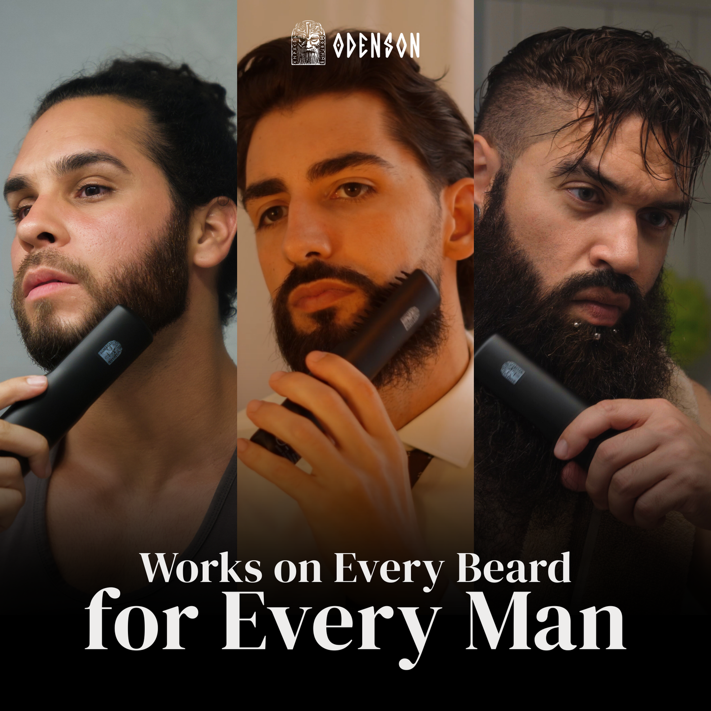 Odenson Beard Forger - Draadloze baardborstel en stijltang