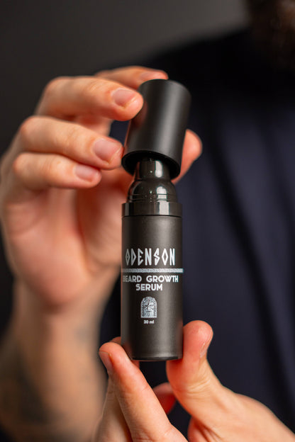 Odenson Baardgroeiserum voor Mannen – Baardserum voor Gezichtsbeharing – 30 ml