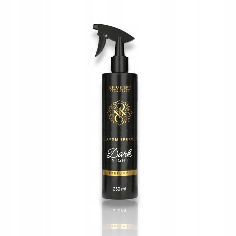 REVERS Cosmetics Dark Night – Roomspray Jasmijn, Amandel & Vanille – 250 ml – Luxe Luchtverfrisser voor Thuis