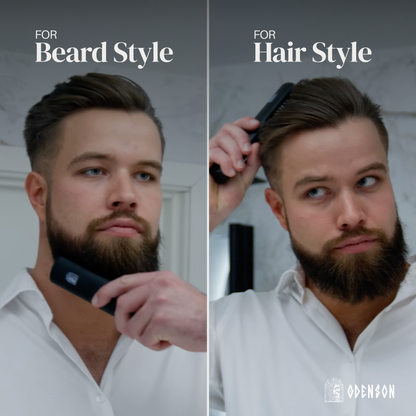 Odenson Beard Forger - Draadloze baardborstel en stijltang